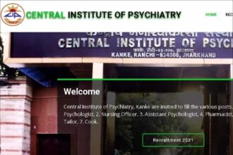 Central Institute of Psychiatry, Ranchi Recruitment, 10th Pass Apply