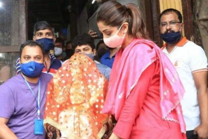 Shilpa Shetty brought home the idol of Bappa with full rituals, shared the video on social media