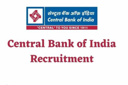 Central Bank of India Recruitment