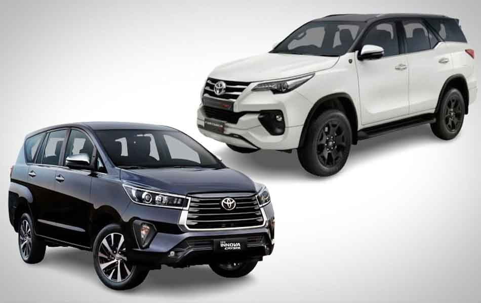 Innova Crysta And Fortuner