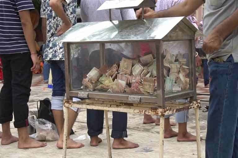 Pahari Temple Donation box