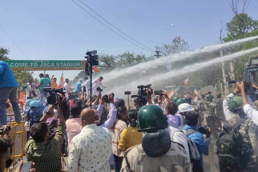 BJP Barricading