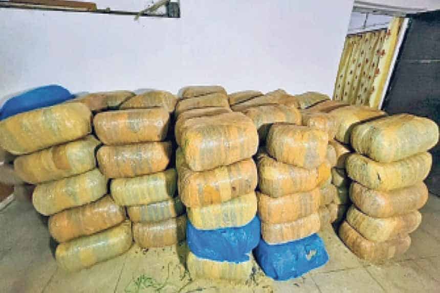 ganja seized case