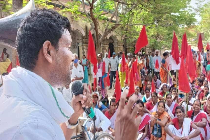 Procession-demonstration of Adivasi Mahasabha