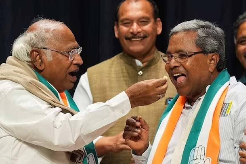 Siddaramaiah meets Kharge after Shivakumar