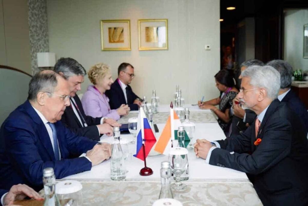 Jakarta Indian Foreign Minister S. Jaishankar meets Russian Foreign Minister