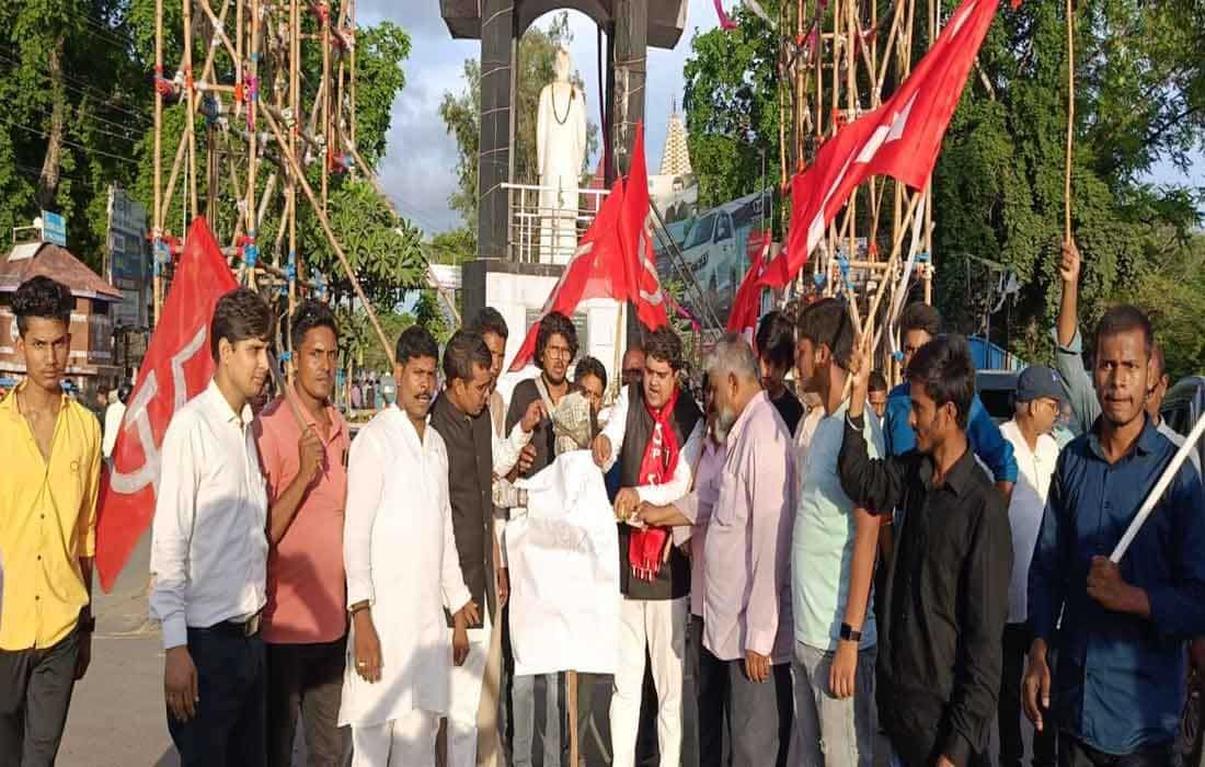 Palamu Demonstration against Manipur violence