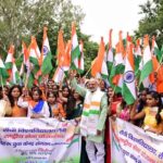 Governor CP Radhakrishnan flagged off the Tiranga Yatra