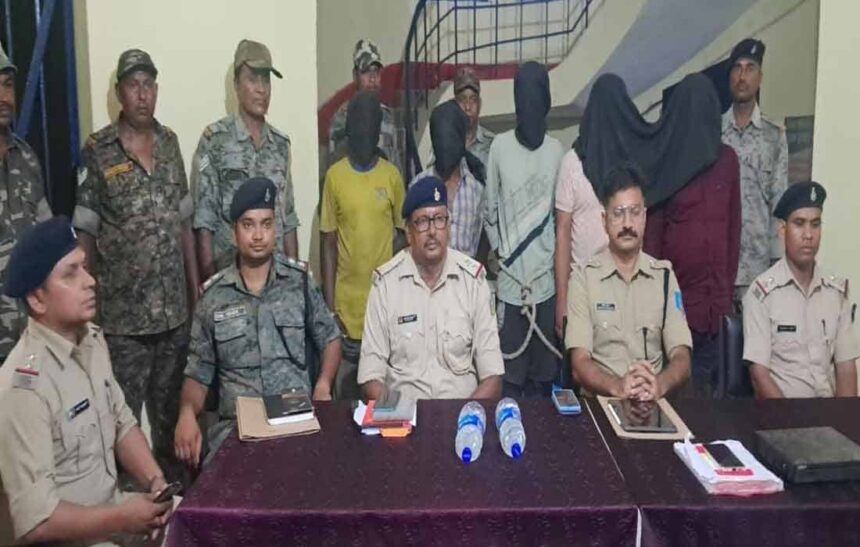 koderma-inauguration-of-18-lakh-pipe-theft-case-five-arrested