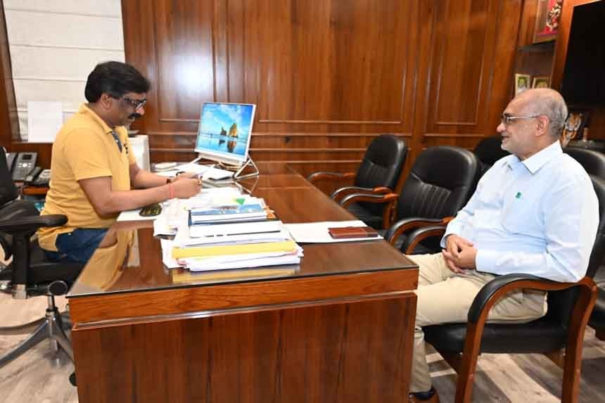 BIT Mesra Vice Chancellor Indranil Manna met Chief Minister Hemant Soren