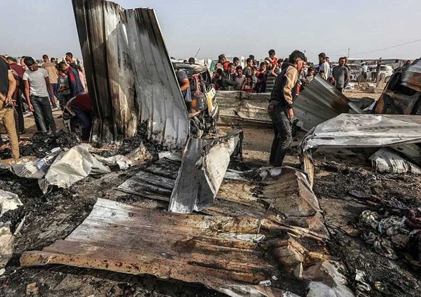 Attack on relief camp in Rafah