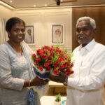 Commandant Sarojini Lakra met CM Champai Soren