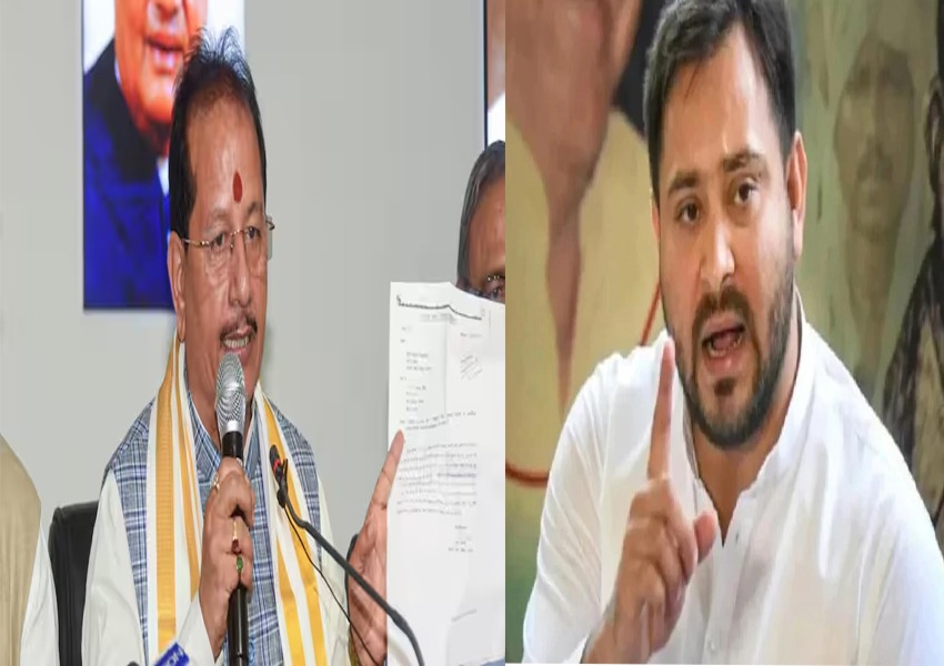 Vijay Sinha links Tejashwi's name with NEET Exam Rigging