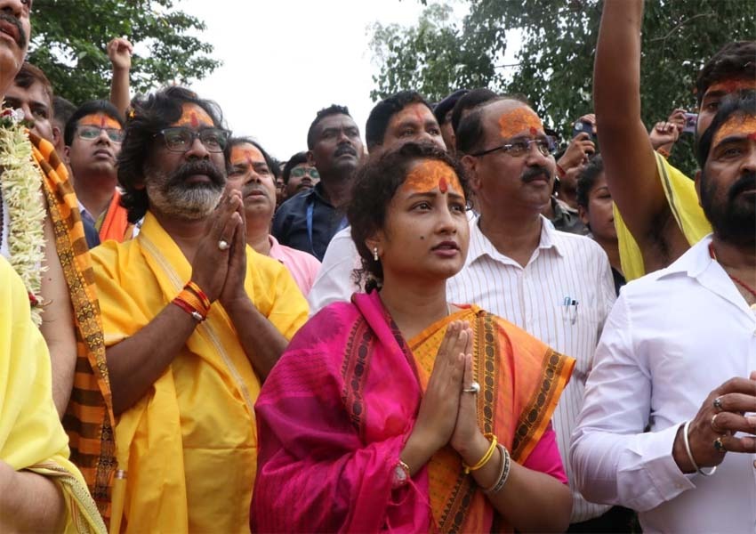 Hemant Soren participated in Jagannathpur Rath Yatra