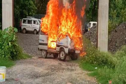 Massive Fire Broke Out in a Van