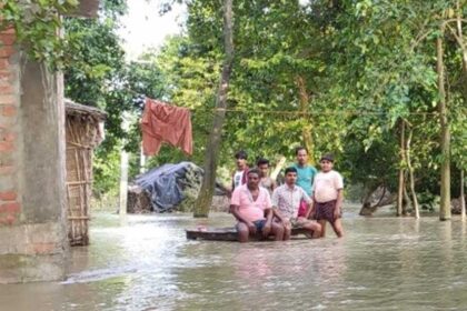 Saryu in spate in Barabanki