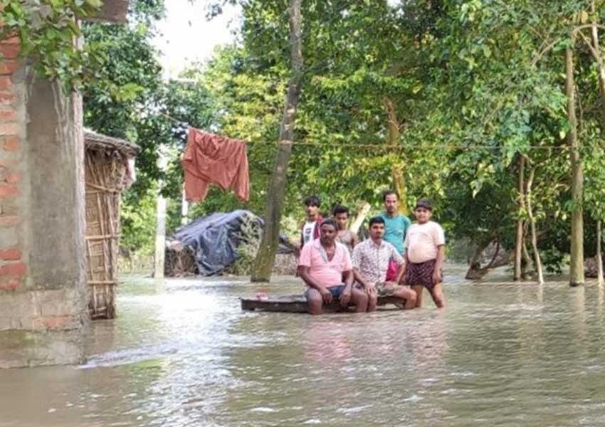 Saryu in spate in Barabanki