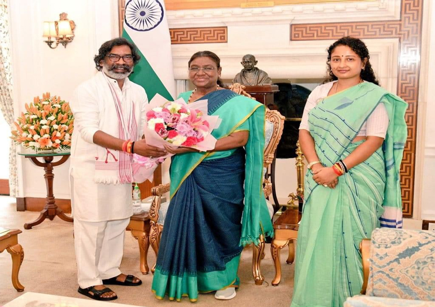 CM Hemant Soren Meet President Draupadi Murmu