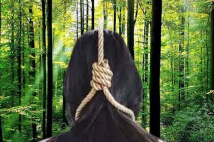 Woman DEAD Body Hanging from a Tree in the Forest SUICIDE