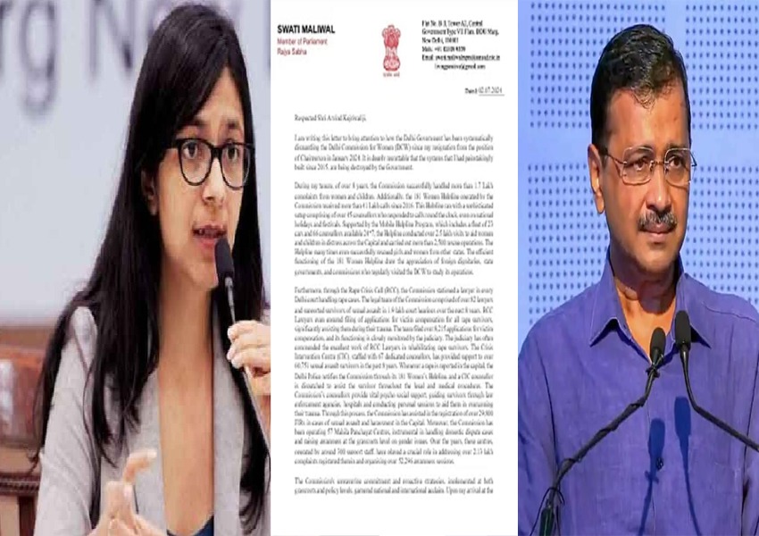four-page letter to Delhi CM Kejriwal