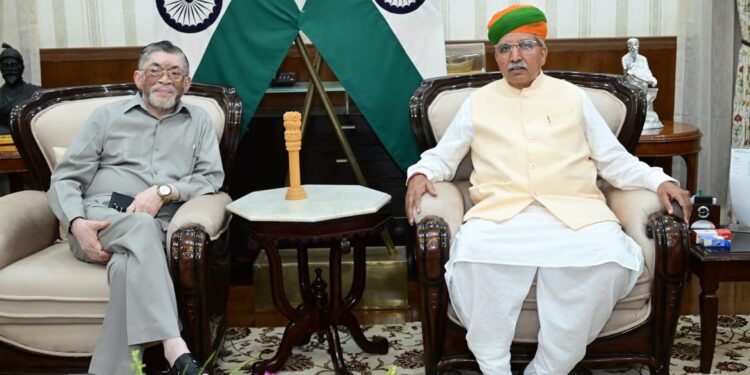 Arjun Ram Meghwal met the Governor