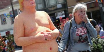 Naked Trump Statue