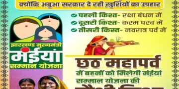 The fourth installment of Maiya Samman Yojana will be released on the auspicious occasion of Mahaparva Chhath, 51 lakh sisters will get this benefit…