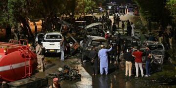 Three people including two foreign nationals killed in explosion near Karachi airport