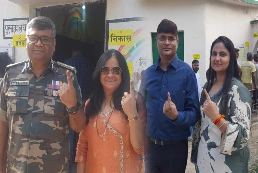 IG campaign and Ranchi DIG voted