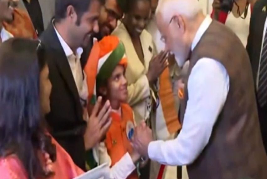 PM Modi's Meeting with the Child