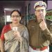 SSP Chandan Sinha Voted with his wife