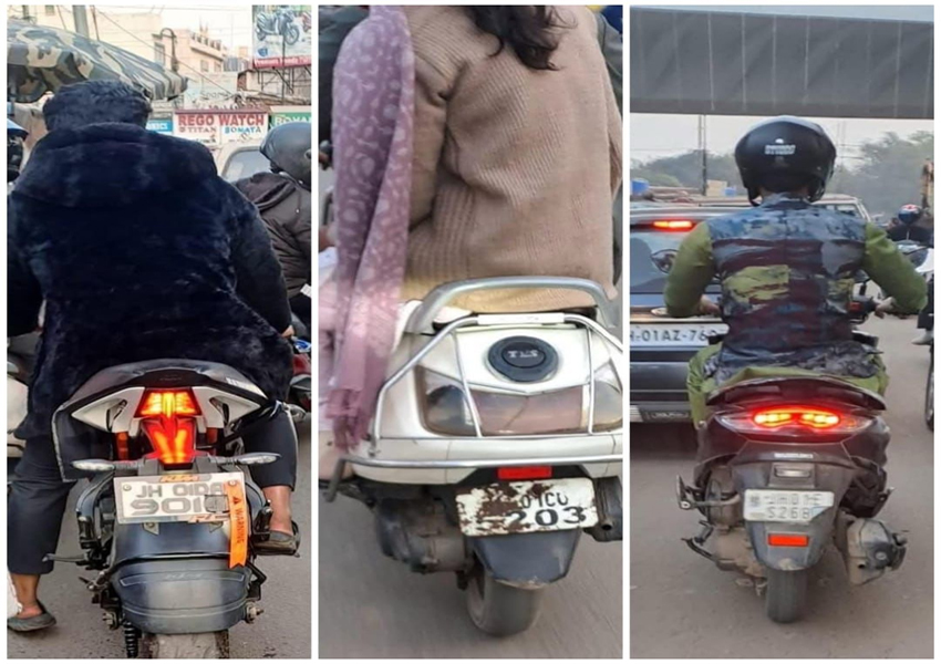 Erased Number Plate Vehicles in Ranchi